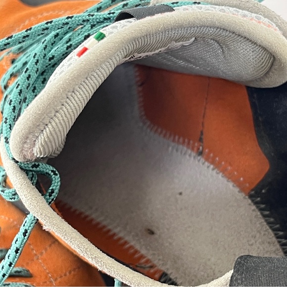 SCARPA Helix Womens 9.5 Mens 8.5 EU 41.5 Mandarin Climbing Shoes Made in Italy - Picture 12 of 16